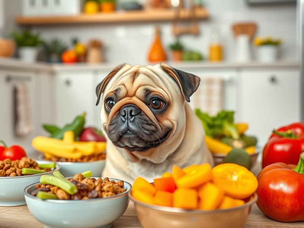 pug alimentación