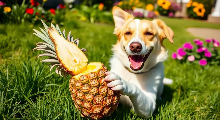 Los perros pueden comer piña