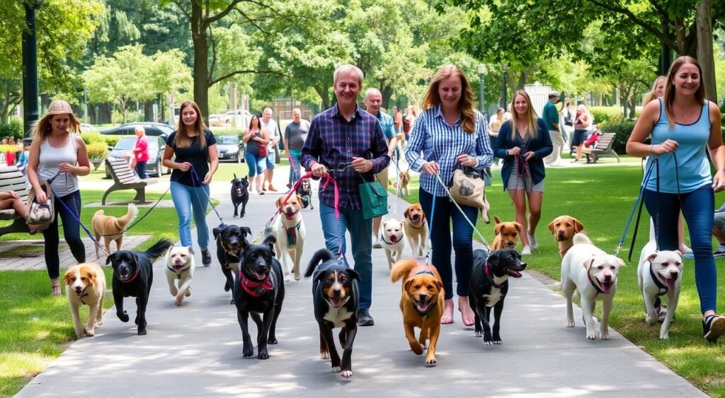 paseadores de perros